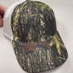 Real tree camouflage hat. Custom personalized patches available for extra $5